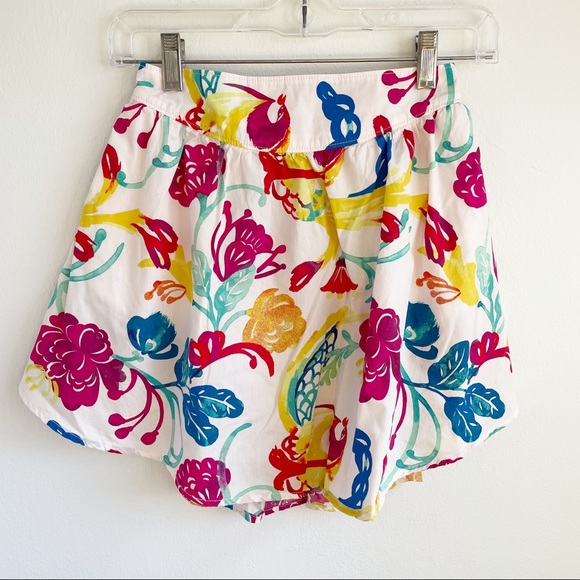 Tea Collection Floral Skirt Girls Size 12 - Picture 1 of 10